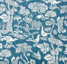Richloom Animal Friends Faded Blue Birds Bunny Multiuse Fabric By Yard 54&quot;W - £7.98 GBP