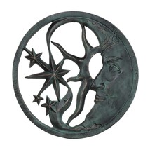 SPI Home Cast Aluminum Moon and Star Wall Plaque 26.5 Inch Diameter - £170.11 GBP
