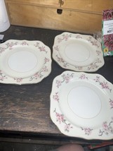 3 Vintage Homer Laughlin Eggshell Nautilus Apple Blossom 8 In Square Sal... - £27.51 GBP