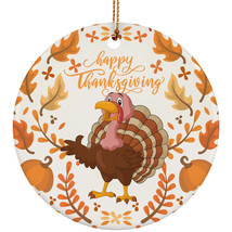 Thanksgiving Turkey Ornament Cute Turkey Smile With Autumn Fall Ornaments Gift - £11.93 GBP