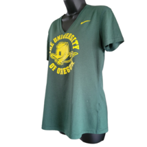 University of Oregon Ducks T-Shirt Womens M Short Sleeve Nike Dri-Fit Green - £11.64 GBP