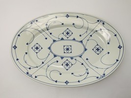 Vtg Platter Winterling PM Bavaria Strawflower Blue 16.5” Large Oval Mosc... - $294.02 CAD