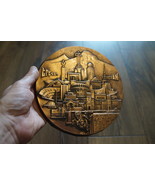 Vintage Embossed Copper Wall Decoration of Yerevan during the Soviet Era - $3,541.34 MXN