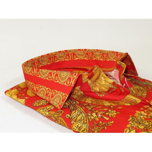 Men's AVM Crystal Shirt Medallion Medusa Cotton Turkey Slim Fit 9628-07 Red image 3