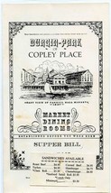 Durgin Park Supper Bill Menu Boston Massachusetts 1990&#39;s Shadow of Fanuil Hall - £69.42 GBP