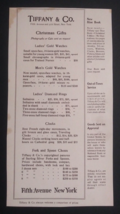 Burr McIntosh Monthly Tiffany &amp; Co Xmas Gift Price List Antique Print Ad... - $14.99