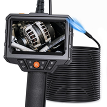 50Ft Semi-Rigid Cable, Handheld Borescope 4.3&#39;&#39; HD 1080P with 8 Adjust LED Light - £108.86 GBP