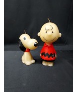1970s MCM Charlie Brown &amp; Snoopy Candle Hallmark Peanuts Gang Unused TALL - $552.67 MXN