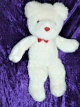 Vintage 1988 Applause White Tommy Teddy Bear Stuffed Animal Plush Toy # 20656 - £43.47 GBP