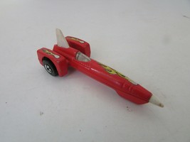 MATTEL HOT WHEELS DIECAST CAR 1979 DRAGSTER RED YELLOW FLAMES MALAYSIA H2 - $3.62