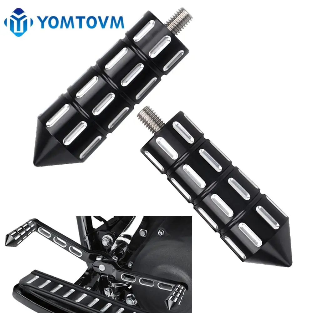 El toe shifter pegs pedals aluminum for harley dyna softail street glide road king flht thumb200