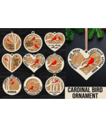 Christmas Cardinal Ornament Laser Cut bundle - $2.99