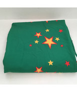 Large piece of green fabric with star pattern technographics inc. brand - $29.70