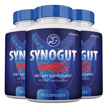 Synogut Max + Capsules, Higher Strength Pills for Gut Health (3 Pack) - £43.62 GBP