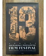 *13th Annual San Francisco International Film Festival Poster 1969 Art B... - $95.00