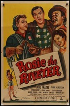 Rosie The Riveter Original One Sheet Movie Poster- 1951 - £141.13 GBP