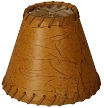 Royal Designs, Inc. Round Faux 2 Tone Leather Chandelier Basic Shade CS-972-6, L - $16.78+