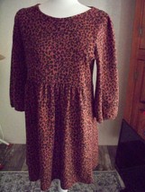 Altarid State Lady&#39;s Dress Large BROWN/BLACK Long Sleeve - £11.61 GBP