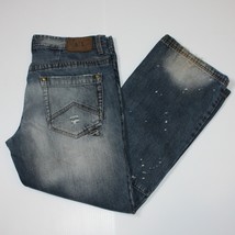 AX Armani Exchange Men&#39;s Distressed Blue Jeans size Short W33 L29 - £19.95 GBP