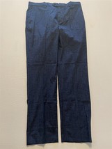 NWT Banana Republic 34 x 32 Tessuti di Sondrio Blue Heather Stretch Dress Pants - $69.49