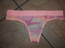 ladies panty victorias secret small pink camo nwt - $15.05 CAD
