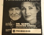 Dr Quinn Medicine Woman Tv Guide Print Ad Willie Nelson Jane Seymour TPA15 - $5.93