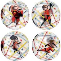 Incredibles 2 Orbz Balloon Birthday Party Decorations Clear Round 16&quot; New - £4.67 GBP