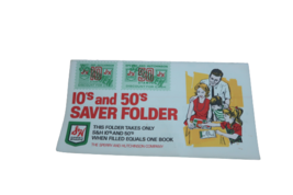 Vintage 1970's filled S &amp; H green stamps 10's and 50's saver folder - $9.99