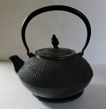 Japanese Cast Iron Teapot, Black, Pre-owned  - £39.56 GBP