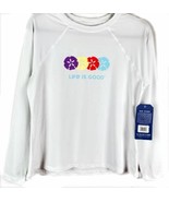Life is Good Ladies Small Long Sleeve Sunshirt UPF 50+ Sandollar Design - $17.99