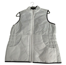 Nike Puffer Vest Women’s L Reversible White/Black Full Zip Lightweight G... - $76.00