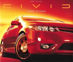 2007 Honda CIVIC COUPE sales brochure catalog 07 US EX Si - £6.30 GBP