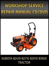 Kubota B2410 B2710 B2910 B7800 Tractor Service Repair Manual on CD - £17.10 GBP