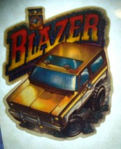 Blazer 4x4 Truck Screamin Gleamin Glitter Iron-On Decal Donruss Vintage Retro - £10.09 GBP