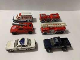Lot of 6 Vintage Played with Cars and Trucks Matchbox Hot Wheels and Oth... - £3.64 GBP