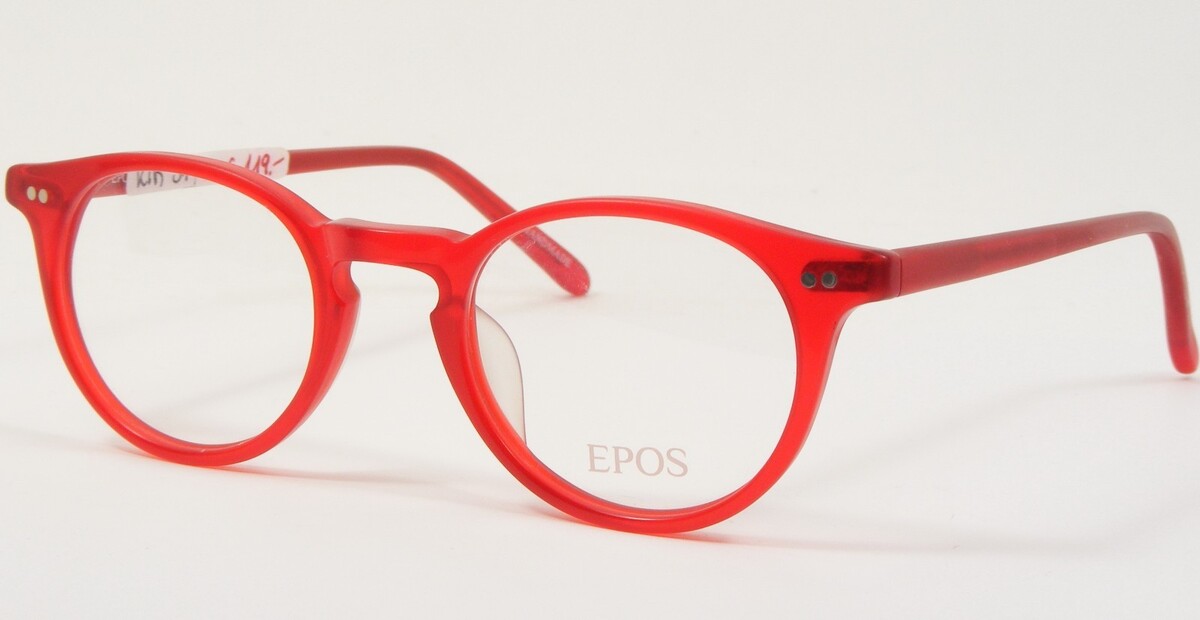 EPOS CLASSIC EFESTO 2 M-RO Transparent Red UNIQUE RARE EYEGLASSES 45-21-... - $136.86