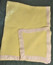 ESMOND 44&quot; x 30&quot; baby blanket w/wrapped edges  - £6.29 GBP