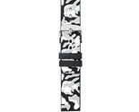 Morellato Camouflage Silicone Watch Strap - Olive Green - 20mm - Chrome-... - £27.49 GBP