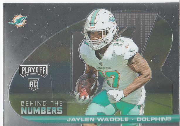 Primary image for JAYLEN WADDLE 2021 Panini Playoff BEHIND THE NUMBERS # BTN-JWA