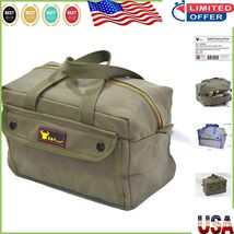 Versatile Canvas Tool Bag with Adjustable Strap - Olive Green Duffle, 11... - $664.49 MXN