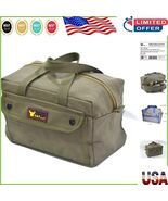 Versatile Canvas Tool Bag with Adjustable Strap - Olive Green Duffle, 11... - $50.34 CAD