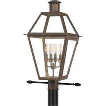 Quoizel Rue De Royal Industrial Bronze 4-light Outdoor Post Lantern - $769.00