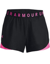 Under Armour UA Play Up 3.0 Shorts Black Pink Logo Pull On Shorts Size 3... - £14.14 GBP