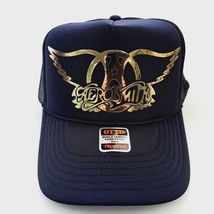 AeroSmith  Hat Cap Vintage Trucker Style Mesh Snapback Foam Front Rock Band - £14.82 GBP