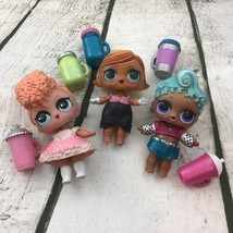 LOL Surprise Dolls Mixed Series Dressed With Cups Lot Of 3 MGA Toys - £15.77 GBP