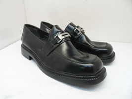 Casual Fridays Metro Men&#39;s Slip-On Leather Oxford Black Size 13M - £34.12 GBP