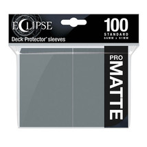 Eclipse Standard Deck Matte Sleeves 100pcs - Smoke Grey - $572.14 MXN