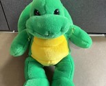 vtg 14&quot;  Build A Bear Turtle Plush w removable shell Green stuffed Anima... - $12.82