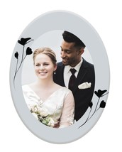 First Christmas Married Ornament| Print photo on ceramic tile| Christmas  Gift|  - £44.23 GBP