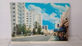 Collins Ave Miami Vintage Postcard - $4.44